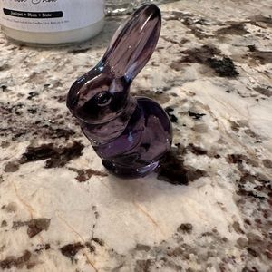 Fenton Glass Amethyst purple bunny